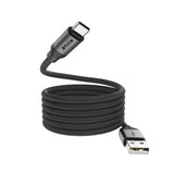 Câble de recharge magnétique Rixus RXUC61AC USB-A vers USB-C 1 m 15 W noir