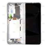 Chassis + Ecran Officiel Service Pack + Vitre pour Samsung Galaxy Z Fold3 F926B - Phantom Silver