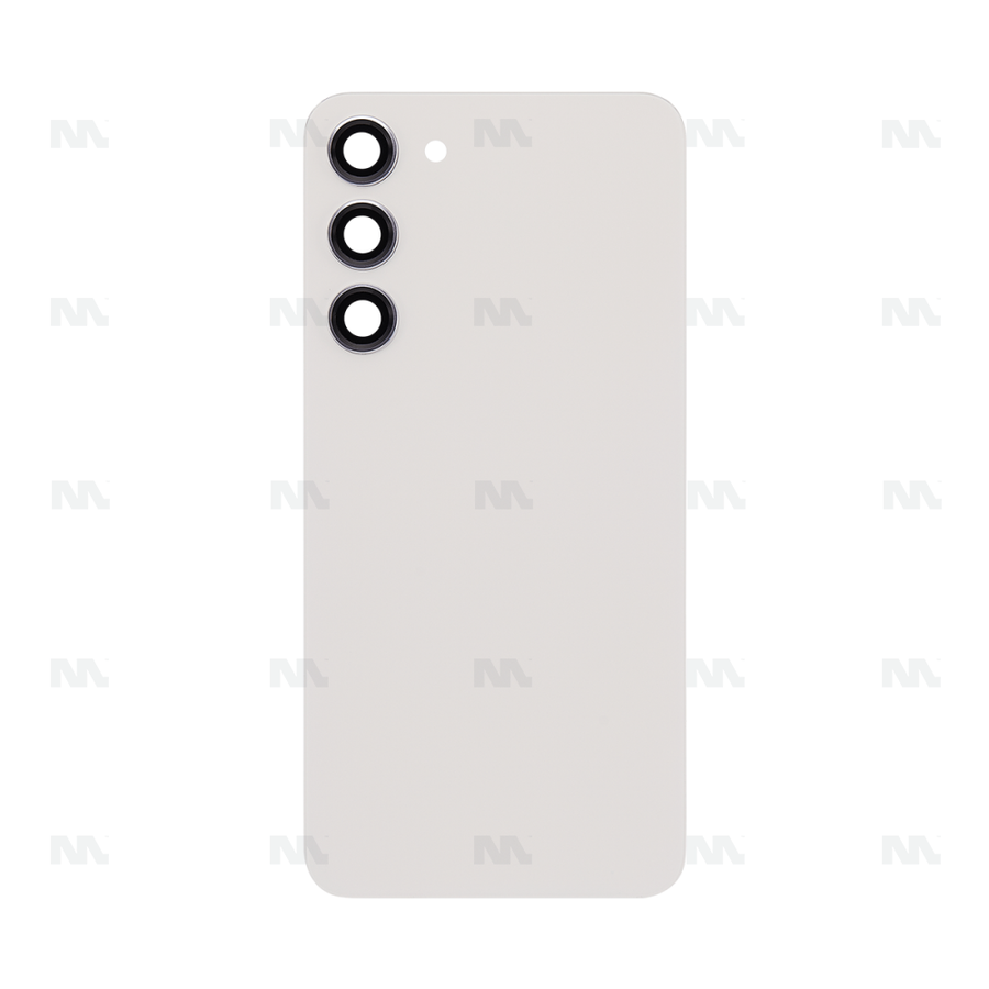 Vitre arrière pour Samsung Galaxy S23 Plus S916B avec lentille crème OEM