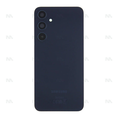 Vitre arrière Samsung Galaxy A35 5G A356B avec objectif, bleu marine, Original