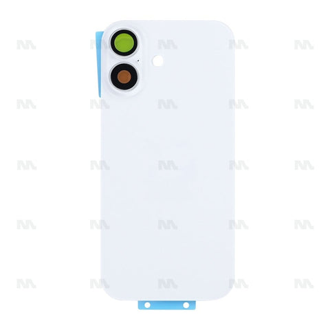 Vitre Arrière sans NFC, cadre d'appareil photo agrandi pour Apple iPhone 17 - Blanc - Compatible