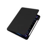 Étui de protection en cuir PU noir pour iPad Pro 13 (2024)