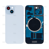 Vitre Arrière sans NFC, cadre de caméra agrandi bleu Compatible pour Apple iPhone 15