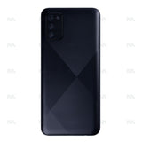 Vitre arrière pour Samsung Galaxy A02s A025F avec objectif noir Original