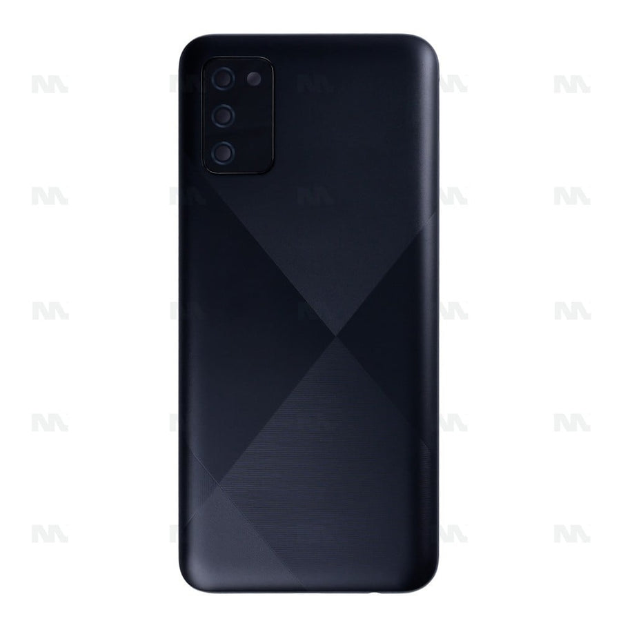 Vitre arrière pour Samsung Galaxy A02s A025F avec objectif noir Original