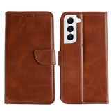 Rixus Bookcase pour Samsung Galaxy S22 5G Marron