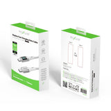 Câble USB-C vers USB-C tressé Rixus RXUC29C avec écran LED blanc