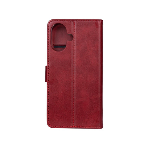 Rixus Bookcase pour Apple iPhone 16 Plus Rouge foncé