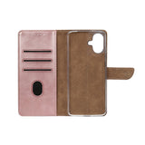 Rixus Bookcase pour Apple iPhone 16 Rose