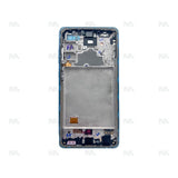Chassis + Ecran Officiel Service Pack + Vitre pour Samsung Galaxy A72 A725F - Awesome Blue