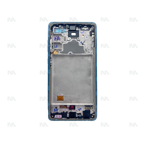 Chassis + Ecran Officiel Service Pack + Vitre pour Samsung Galaxy A72 A725F - Awesome Blue