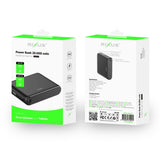 Batterie externe compacte Rixus RXPB25 avec écran numérique 20 000 mAh - Noir