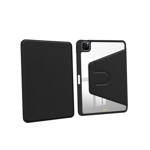 Étui de protection en cuir PU noir pour iPad 10,2 et 10,5