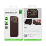 Coque de Protection Rixus ProShield pour Apple iPhone 15 Pro - Marron Foncé