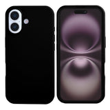 Coque souple en TPU Rixus pour Apple iPhone 17 Noir
