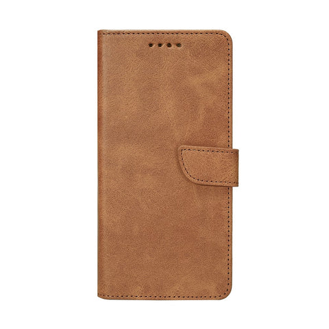 Rixus Bookcase pour Samsung Galaxy A26, A17 Marron clair