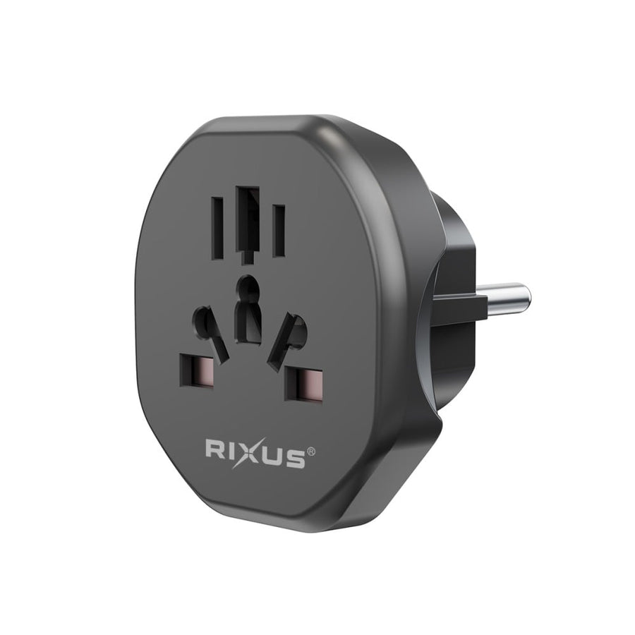 Adaptateur secteur de voyage Rixus RXHC27B UE noir