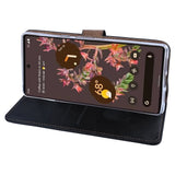 Rixus Bookcase pour Google Pixel 6 Pro Noir