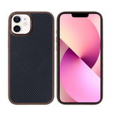 Coque Mag Carbon avec MagSafe pour Apple iPhone 12, 12 Pro - Marron