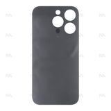 Vitre Arrière sans NFC pour Apple iPhone 14 Pro, espace agrandi pour le bloc complet de l'appareil photo - Noir - Compatible