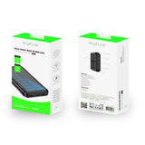 Batterie externe solaire Rixus RXPB45 10 000 mAh noire