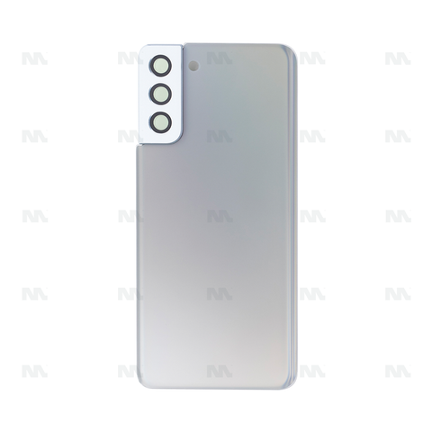 Vitre arrière pour Samsung Galaxy S21 Plus 5G G996B avec objectif Phantom Silver OEM