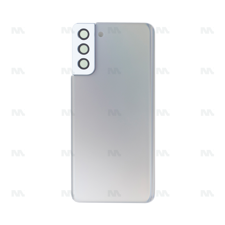 Vitre arrière pour Samsung Galaxy S21 Plus 5G G996B avec objectif Phantom Silver OEM