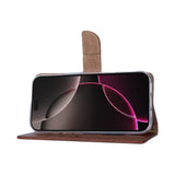 Rixus Bookcase pour Apple iPhone 17 Pro Marron