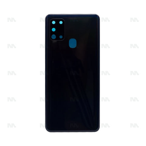Vitre arrière pour Samsung Galaxy A21s A217F avec objectif noir OEM