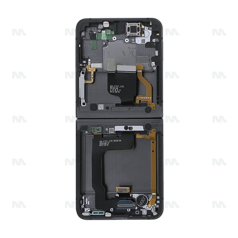 Chassis + Ecran Officiel Service Pack + Vitre pour Samsung Galaxy Z Flip4 5G F721B - Noir