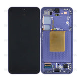 Chassis + Ecran LCD + Vitre pour Samsung Galaxy S24 S921B Cobalt Violet Pre - Assembled