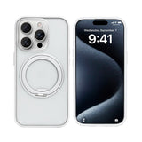 Coque Rixus SnapGrip 360 avec Anneau Support pour Apple iPhone 15 Pro Max - Blanc