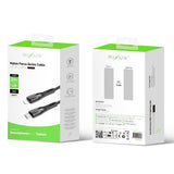 Câble de recharge rapide Rixus RXUC38L USB-C vers Lightning en nylon, 2 m, noir