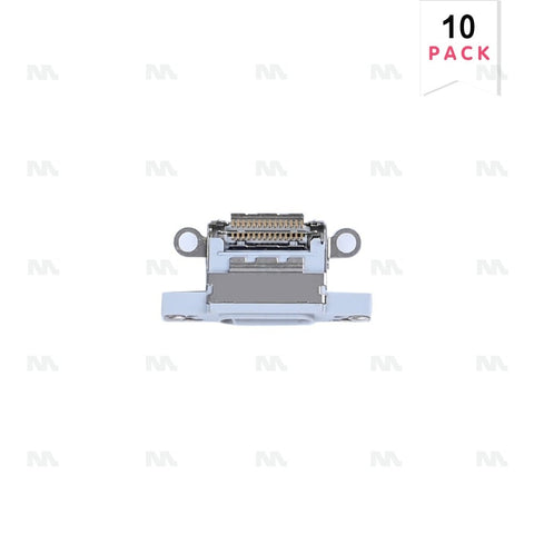 Connecteur de charge blanc (10 pièces) pour Apple iPhone 16, 16 Plus
