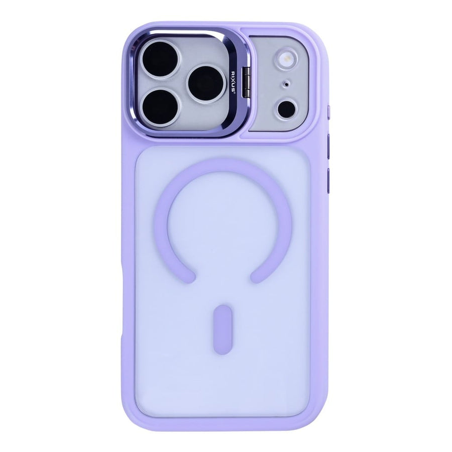 Coque Rixus Classic 03 Compatible MagSafe Pour Apple iPhone 17 Pro Max, 18 Pro Max Violet Clair