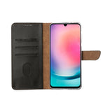 Rixus Bookcase pour Samsung Galaxy A26, A17 Noir