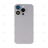 Vitre arrière avec NFC (Grand contour caméra) Compatible pour Apple iPhone 15 Pro - Titane Naturel