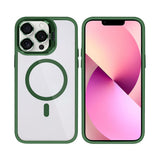 Étui Rixus Classic 03 avec MagSafe pour Apple iPhone 12 Pro Max vert foncé