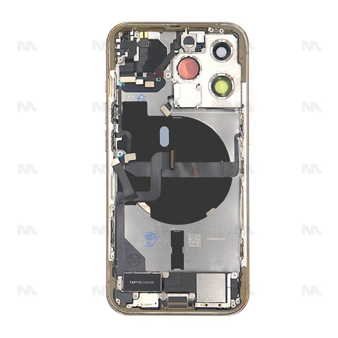 Boîtier pour Apple iPhone 13 Pro avec petites pièces, couleur or, OEM