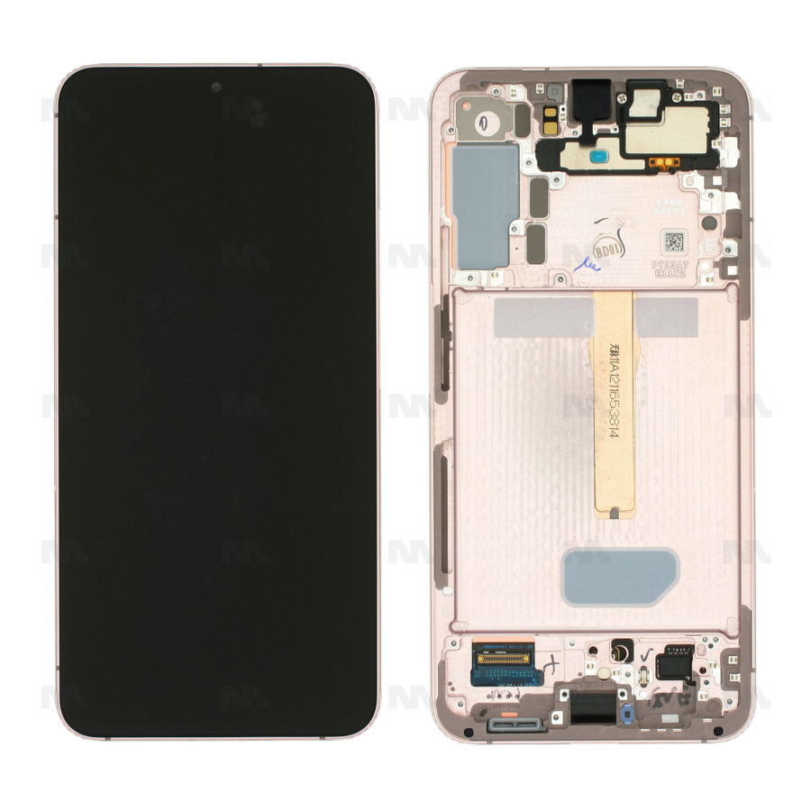 Chassis + Ecran Officiel Service Pack + Vitre pour Samsung Galaxy S22 Plus S906B - Violet