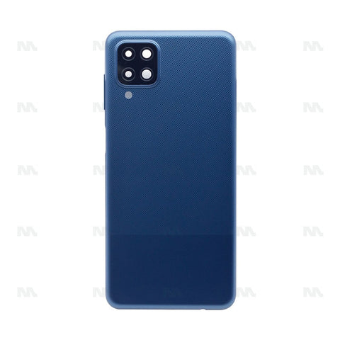 Vitre arrière pour Samsung Galaxy A12 A125F avec objectif bleu OEM