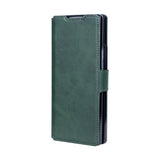 Étui portefeuille Rixus avec porte-stylo pour Samsung Galaxy Z Fold4 vert