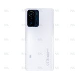 Vitre arrière pour Xiaomi 11T Pro avec objectif, blanc clair de lune, OEM