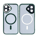 Étui Rixus Classic 04 avec MagSafe pour Apple iPhone 16 vert foncé