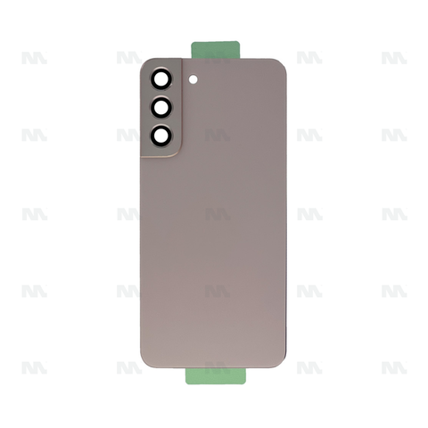 Vitre arrière pour Samsung Galaxy S22 Plus S906B avec objectif rose doré avec original