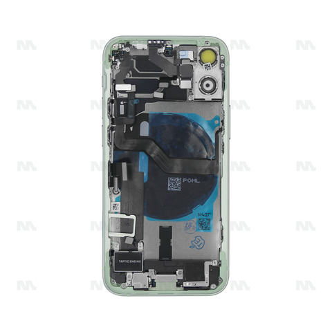 Boîtier pour Apple iPhone 12 Mini avec petites pièces, vert OEM