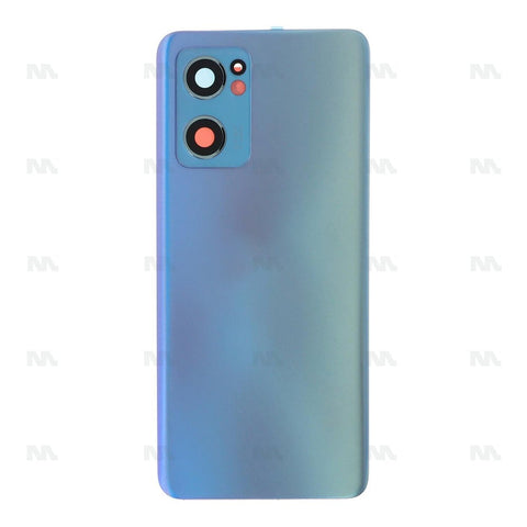 Vitre arrière avec objectif pour Oppo Reno 7 5G, Find X5 Lite – Startrails Blue – OEM