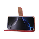Rixus Bookcase pour Apple iPhone 17 Pro Max Rouge foncé