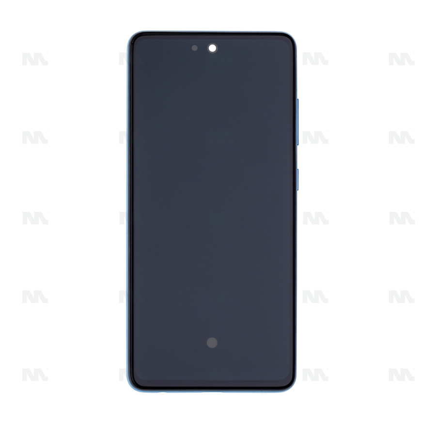 Chassis + Ecran Officiel Service Pack + Vitre pour Samsung Galaxy A52 A525F / A52 5G A526B - Awesome Blue
