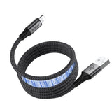 Câble de recharge magnétique Rixus RXUC66AL USB-A vers Lightning 100 cm 10 W noir